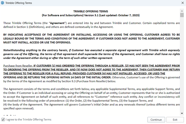 5Start the software accept the licence agreement.png