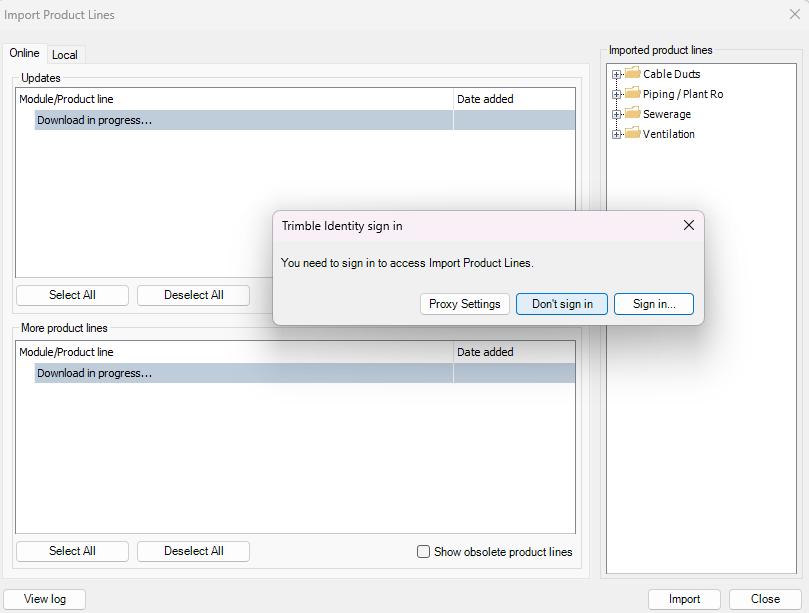 Stabicad - Advanced local installation aften SQL installation - Import Product Lines.png