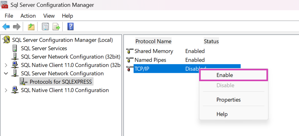 SQL Server 2019 Configuration Manager - Protocols for SQLEXPRESS.png