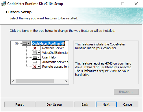 how to setup codemeter webadmin