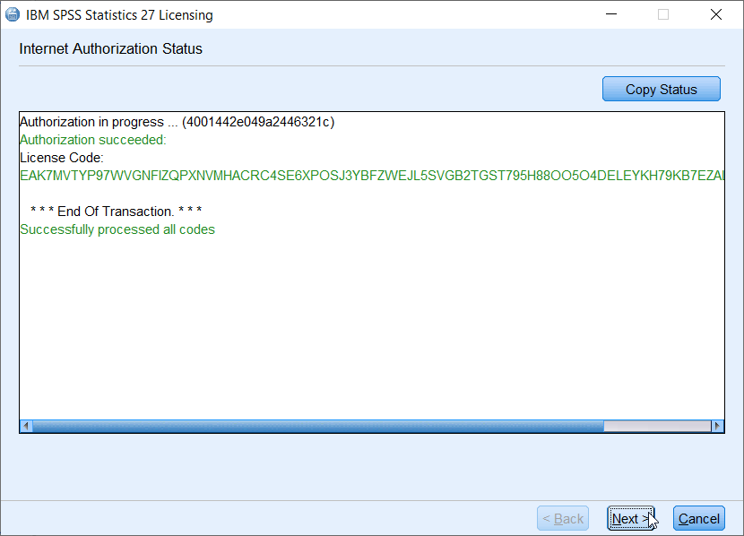 purchasing an spss code