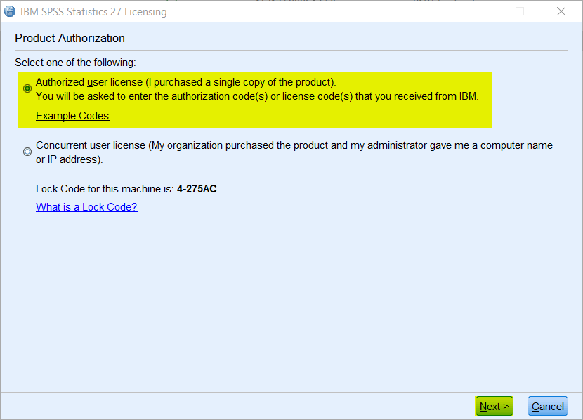 ibm spss license authorization wizard will not open