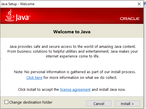 Установить java